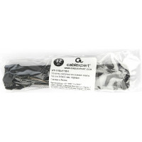 Хомуты-липучки Cablexpert на основе ленты Velcro 110x11 мм, черные, 12 шт. VT-110x11BK