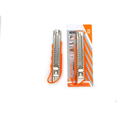 Нож NOVOCRAFT АКУЛА-light 25 мм, PE корпус, 12/144, блистер JSHL025121