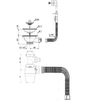 Сифон WIRQUIN NEO с нержавеющей чашкой, D 114 мм 30987091