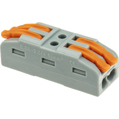 Проходные монтажные клеммы duwi с рычажком СМК-422х2, 2,5мм2, 5 шт. 26741 6