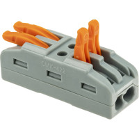 Проходные монтажные клеммы duwi с рычажком СМК-422х2, 2,5мм2, 5 шт. 26741 6