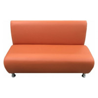 Секция дивана Мягкий офис Классик двухместная оранжевая КЛ601ОР