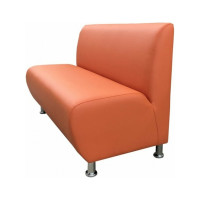 Секция дивана Мягкий офис Классик двухместная оранжевая КЛ601ОР