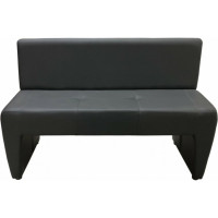 Диван Мягкий офис Ритм двухместный темно-серый РТ201СР2