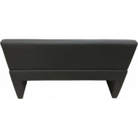 Диван Мягкий офис Ритм двухместный темно-серый РТ201СР2