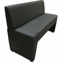 Диван Мягкий офис Ритм двухместный темно-серый РТ201СР2