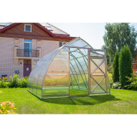 Каркас теплицы с декоративной окантовкой ВОЛЯ Дачная СтрелкаЛЮКС без укрывного материала 3