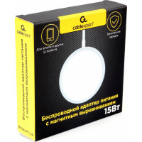 Беспроводной адаптер питания Cablexpert MagSafe MP3A-PC-34, QI 15Wt, 10Wt, 7,5Wt, 5WtMP3A-PC-34