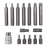 Набор бит TORX с битодержателем (15 шт; 1/2") Forsage F-4156(27197)