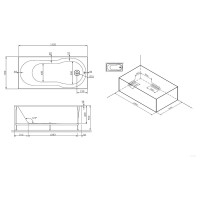 Акриловая ванна AM.PM X-Joy A0 150x70 см W88A-150-070W-A