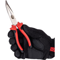 Плоскогубцы TLX 200 мм комбин. с декор. ручками удл. отогнут. губки JS21004-8 66370