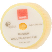 Диск полировальный из натуральной овчины (80/90 мм; Velcro; жёлтый) RUPES 9.BW100М