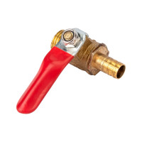 Краник латунный елочка 8 мм - резьба наружная 1/4" Pegas pneumatic 4407