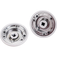 Завертка к ручкам Ренц (супер белый, хром блестящий) INBK 08 SW/CP