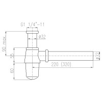 Сифон для умывальника RavSlezak MD0545Z