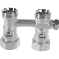 Узел нижней подводки, прямой 3/4 с байпасом TE-SA 145B-055