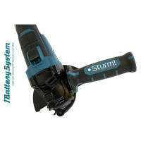 Аккумуляторная углошлифовальная машина Sturm CAG1812BL
