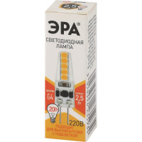 Светодиодная лампочка ЭРА STD LED-JC-2,5W-220V-SLC-827-G4 G4, 2,5Вт, силикон, капсула, теплый белый свет Б0049091