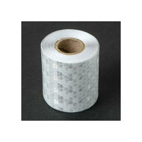 Светоотражающая самоклеящаяся лента TORSO белая, 5 см х 3 м 4330993