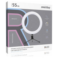 Кольцевая светодиодная лампа Smartbuy 46 см с держателем, пультом для профессиональной съемки SBL-TTL-18