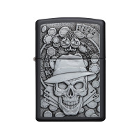 Зажигалка ZIPPO Classic, с покрытием Black Matte, 36x12x56 мм, 49183