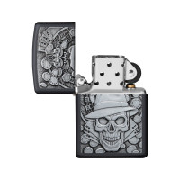 Зажигалка ZIPPO Classic, с покрытием Black Matte, 36x12x56 мм, 49183