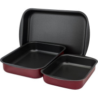 Набор противней Демидовский 290x200x50 мм, 340x240x60 мм, 395x270x65 мм СЭ-062