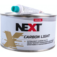 Шпатлевка NOVOL CARBON LIGHT с карбоном и стекловолокном, облегченная, банка 1 л, с отвердителем 90952