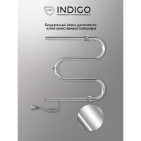 Полотенцесушитель INDIGO M без полки (electro) 60/40 (кнопка, прям.провод справа, полированный) ME60-40