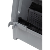 Одноведерная металлическая тележка NV с отжимом, 23 л, с корзинкой под химию NV-11123