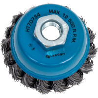 Корщетка чашечная (65 мм; М14; стальная плетенная проволока) Högert Technik HT7D734