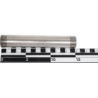 Латунный резьбовой удлинитель DOUBLE-LIN никелированный с наружной резьбой 3/4" - 150мм LL6150(3/4"-150)