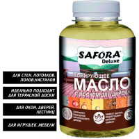Масло для дерева SAFORA тонирующее, с воском, бесцветное МД150/7