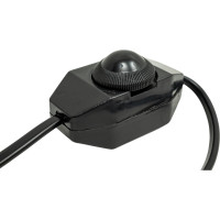 Провод с евроштекером и диммируемым выключателем duwi черный, 2м H 03 VV-F 2x0,75 мм 2,5А 28575 5