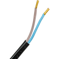 Провод с евроштекером и диммируемым выключателем duwi черный, 2м H 03 VV-F 2x0,75 мм 2,5А 28575 5