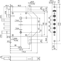 Врезной замок Эльбор Базальт 1.05.41