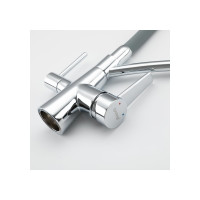 Смеситель для кухни Gappo 35к G4398-17 с выходом для питьевого фильтра, серый-хром 549410