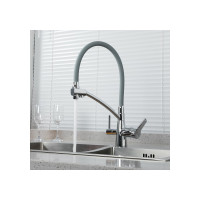 Смеситель для кухни Gappo 35к G4398-17 с выходом для питьевого фильтра, серый-хром 549410