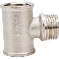 Тройник STI латунный Ду15 (1/2") В-Н-В никелированный D270-05065