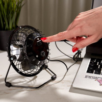 Настольный вентилятор DOMIE DX-4 питание USB, черный 60-0225