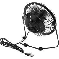 Настольный вентилятор DOMIE DX-4 питание USB, черный 60-0225