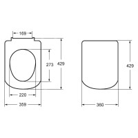 Тонкое сиденье с крышкой ROCA ZRU9302991 DAMA SENSO дюропласт, soft close 00000062009