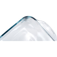 Стеклянная прямоугольная форма appetite 34x20x11 см 2.8 л с крышкой RCR3