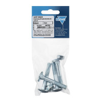 Мебельный болт DIN603 оцинкованный М8х50 с гайкой, 4 шт Zitar 108769