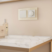 Рамка на 2 поста WERKEL W0021141/ Favorit (молочный, стекло) a058814