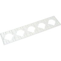 Рамка GUSI Electric City 5-местная, цвет белый C1115-001