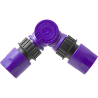 Соединитель шарнирный под штуцеры пластик MasterProf ДС.070898