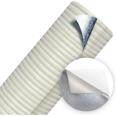 Самоклеящаяся тепло-шумоизоляция воздуховодов и систем кондиционирования Алюфом ALC 8мм 1,0 х 10м 16397