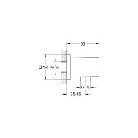 Подключение для душевого шланга GROHE Euphoria Cube 27704000