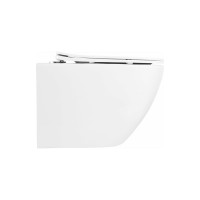 Подвесной унитаз BelBagno UNO безободковый с сиденьем Soft Close BB3105CHR/SC